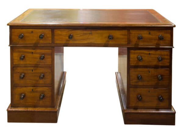 19thc Mahogany desk - Image 7