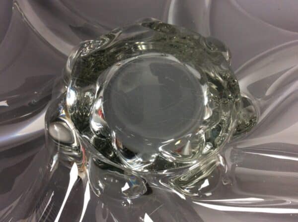 Mid Century French Art Glass Splash Bowl Art Glass Splash Bowl Antique Glassware 7