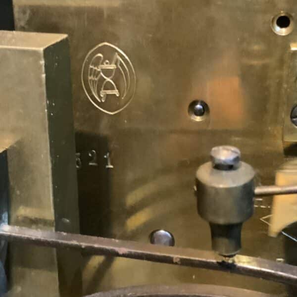 Bracket clock on eight bells ebonized case. - Image 18