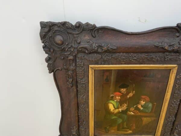 Painting Dutch Masterpiece oil on copper in quality frame - Image 3
