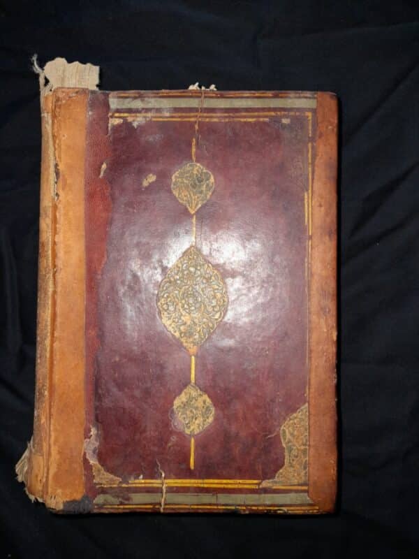 Antique islamic mughal HANDWRITTEN Quran manuscript 17th C Book Antique Art 15