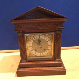 bracket clock Oak Cased W & H Superb Antique Clocks