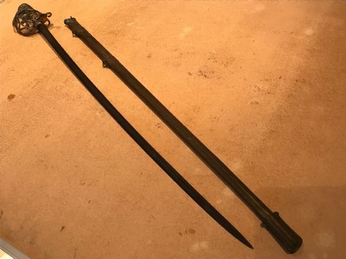 Sword & scabbard Victorian British Officers Antique Swords 3