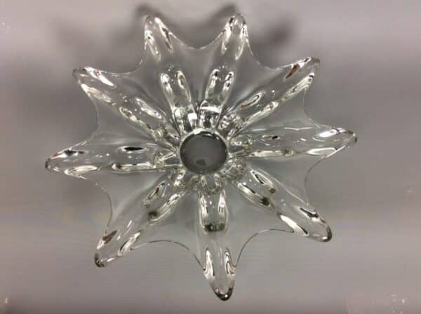 Mid Century Large French Art Glass Splash Bowl French Art Glass Antique Glassware 8