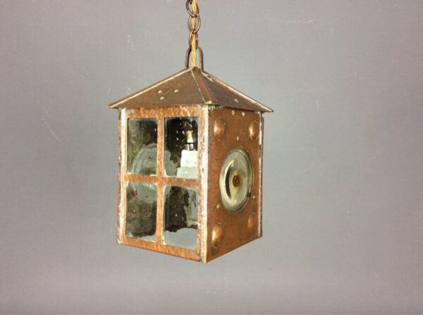 Arts and Crafts Copper Lantern