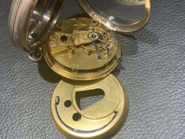 Pocket watch silver cased Coventry maker Adam Burgess - Image 4