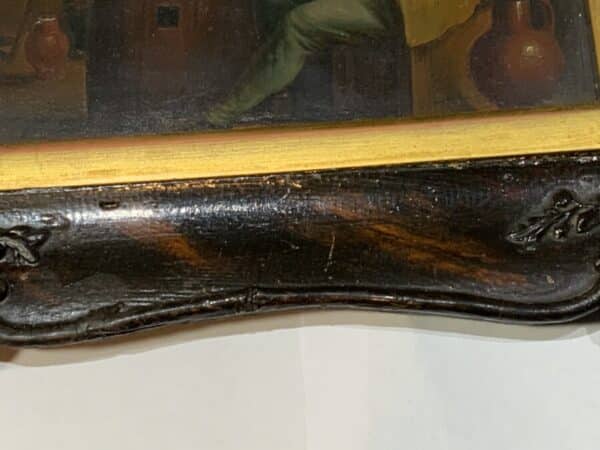 Painting Dutch Masterpiece oil on copper in quality frame - Image 7