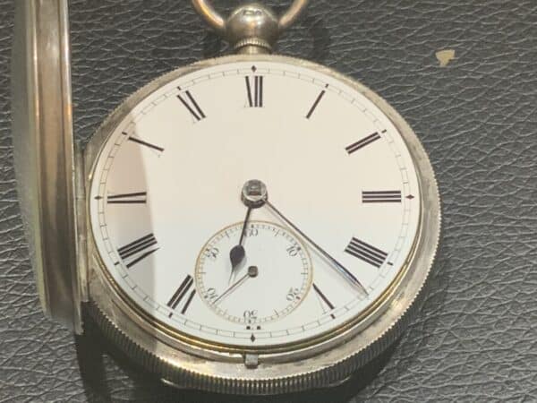 Coventry made Silver Cased open faced man’s pocket watch Antique Jewellery 7