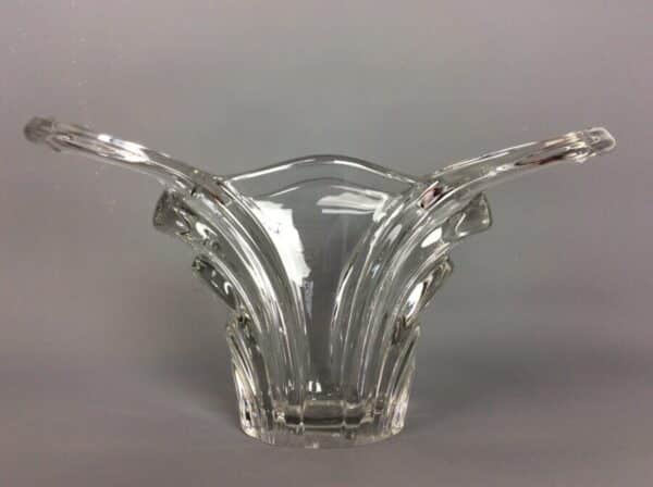 Mid Century French Art Glass Fruit Bowl French Art Glass Antique Glassware 3