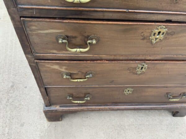 Brush Slide Georgian Mahogany Chest Of Drawers Antique Chest Of Drawers 16