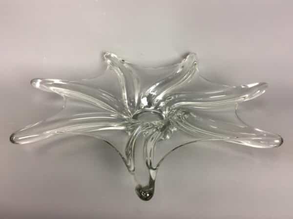 Mid Century French Art Glass Splash Bowl Art Glass Splash Bowl Antique Glassware 3
