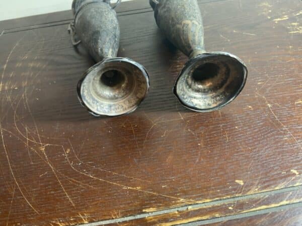 Persian Silver Pair of ornate Vases - Image 9