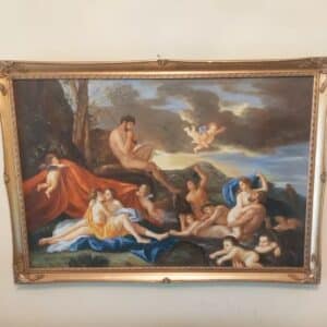 Oil Painting Mythological Oil Paintings Lovers Acis & Galetea Antique Art