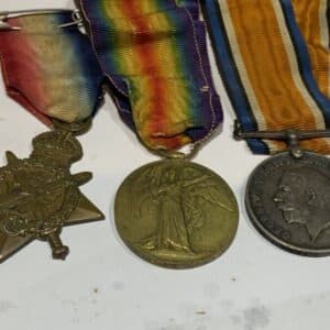 Notts & Derby Soldiers medals from The Great War military Antique Collectibles