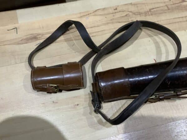 Victorian Leather cased and bound sectional Telescope Antique Nautical 5