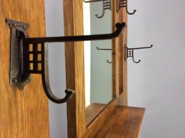 Arts and Crafts Oak Hall Stand by Harris Lebus - Image 3