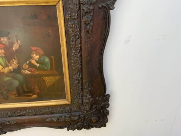 Painting Dutch Masterpiece oil on copper in quality frame - Image 8