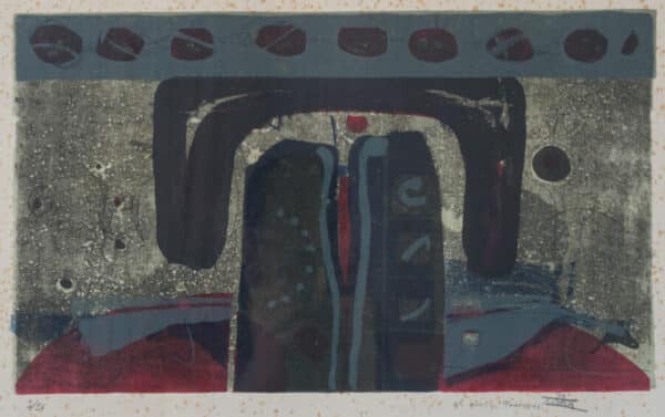 Abstract Composition - Etching and Aquatint on Paper - Image 2
