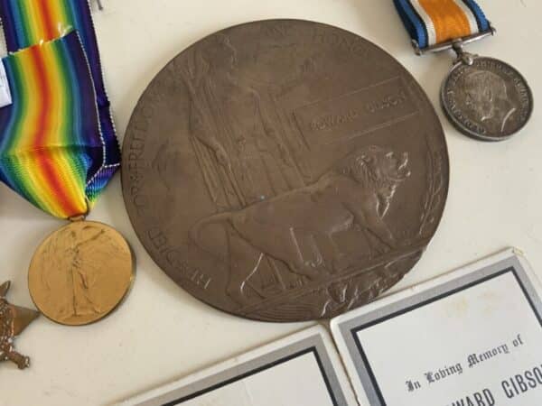 1WW medals Group to two Brothers and Brother in-law Antique Collectibles 17