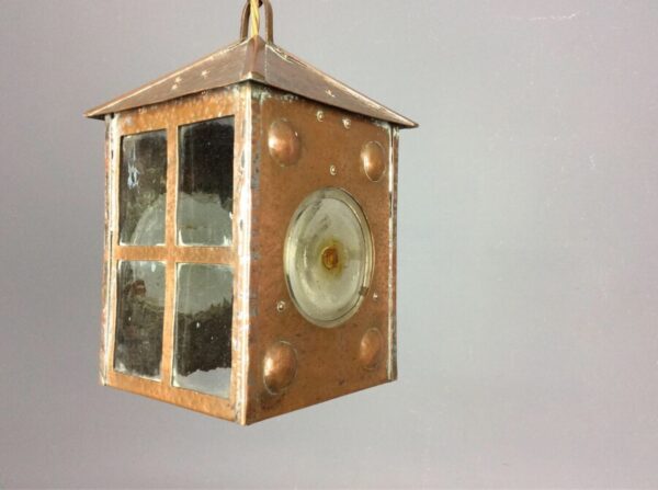 Arts and Crafts Copper Lantern - Image 4