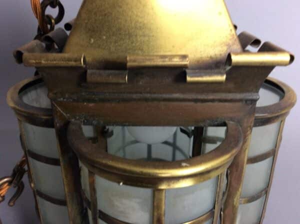 Arts and Crafts Brass Lantern - Image 3