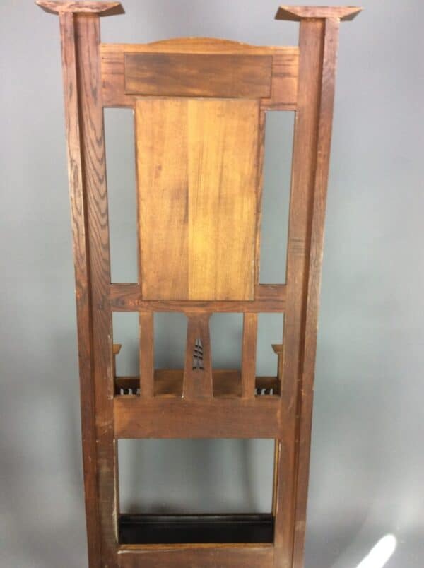Arts and Crafts Oak Hall Stand by Harris Lebus - Image 9