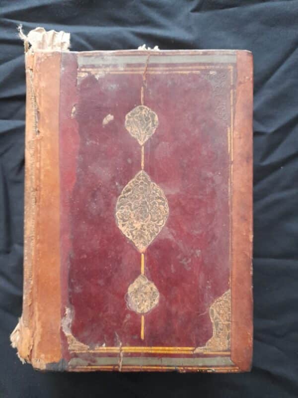 Antique islamic mughal HANDWRITTEN Quran manuscript 17th C Book Antique Art 7