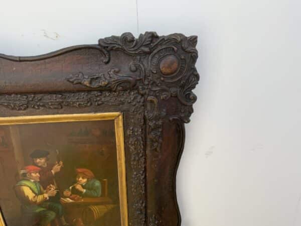 Painting Dutch Masterpiece oil on copper in quality frame - Image 2