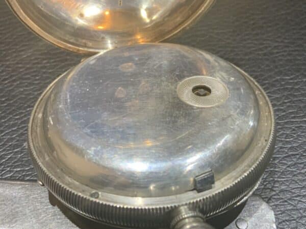 Coventry made Silver Cased open faced man’s pocket watch Antique Jewellery 6