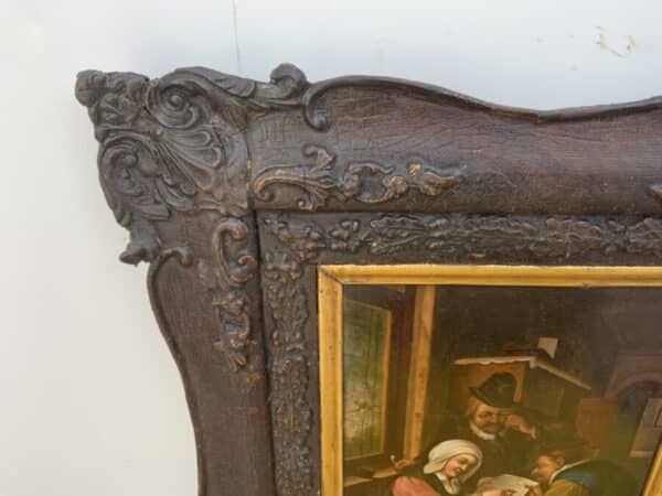 Painting Dutch Masterpiece oil on copper in quality frame - Image 3