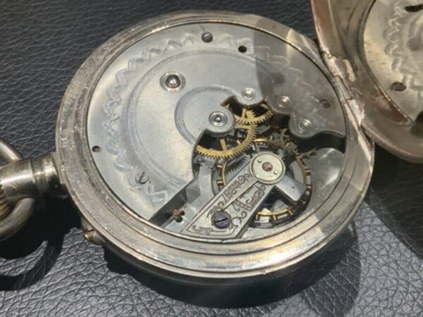 Pocket watch steel cased Goliath type - Image 4