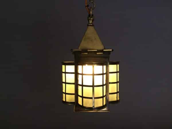Arts and Crafts Brass Lantern