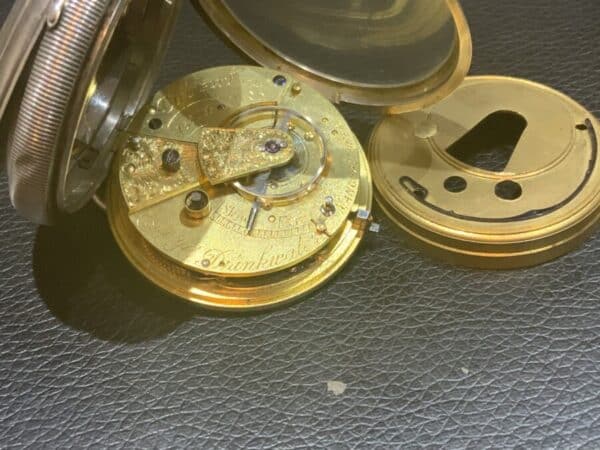 Coventry made Silver Cased open faced man’s pocket watch - Image 7