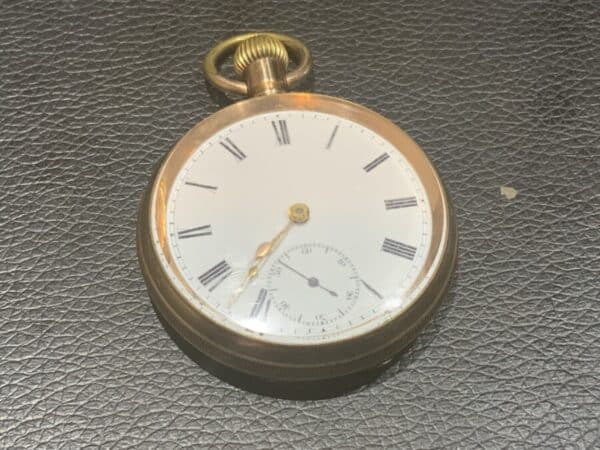 Pocket watch Coventry maker H Williamson gold filled case Antique Jewellery 3