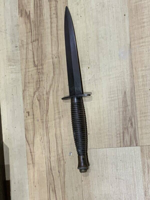 Commando dagger and leather scabbard William Rogers Sheffield 2WW Military & War Antiques 11