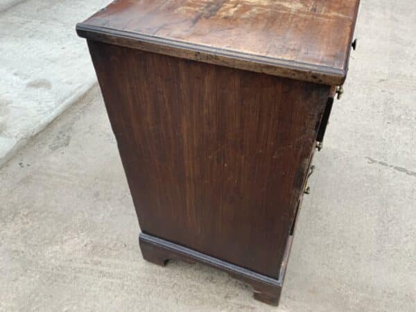 Brush Slide Georgian Mahogany Chest Of Drawers - Image 4