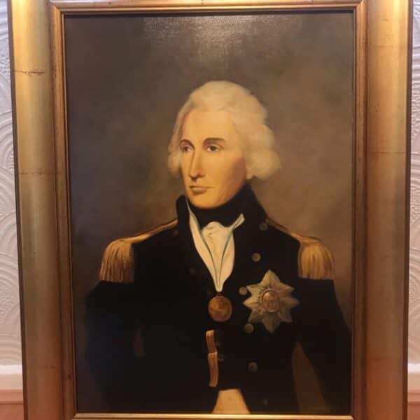 Admiral Lord Nelson After Lemuel Francis Abbott Oil Portrait Painting Naval Officer Battle Of Trafalgar Antique Art 6