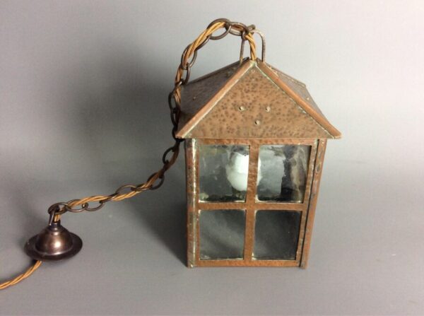 Arts and Crafts Copper Lantern - Image 5