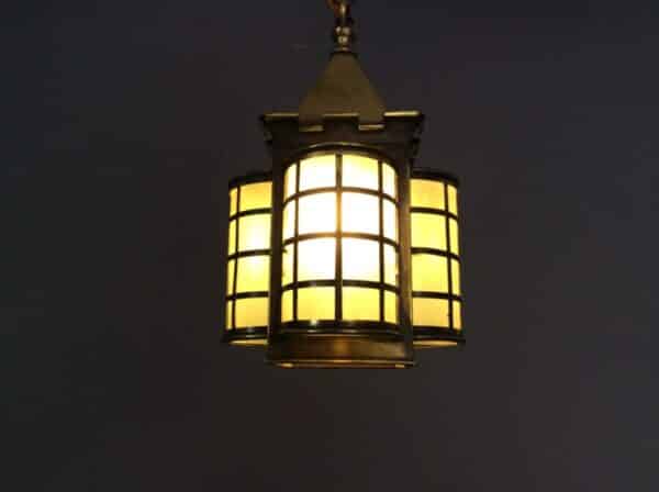 Arts and Crafts Brass Lantern - Image 5