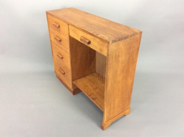 Cotswold School Oak Writing Desk - Image 3