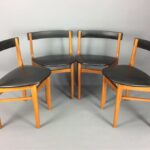 Set of Four Mid Century Dining Chairs dining chairs Antique Chairs