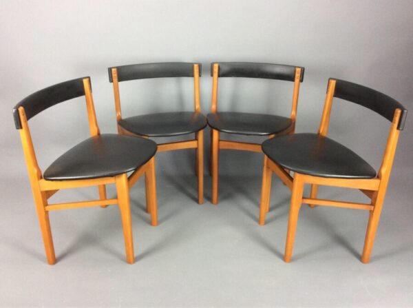 Set of Four Mid Century Dining Chairs dining chairs Antique Chairs 3