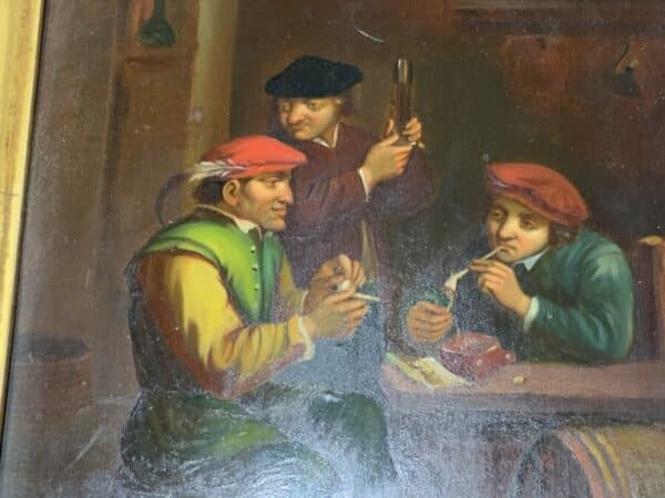 Painting Dutch Masterpiece oil on copper in quality frame - Image 13