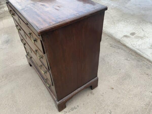 Brush Slide Georgian Mahogany Chest Of Drawers - Image 3