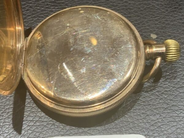 Pocket watch Coventry maker H Williamson gold filled case Antique Jewellery 9
