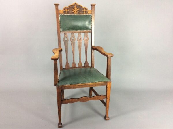 Arts and Crafts Armchair Arts and Crafts Antique Chairs 3