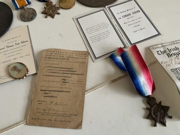 1WW medals Group to two Brothers and Brother in-law Antique Collectibles 16