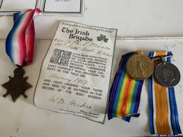 1WW medals Group to two Brothers and Brother in-law Antique Collectibles 9