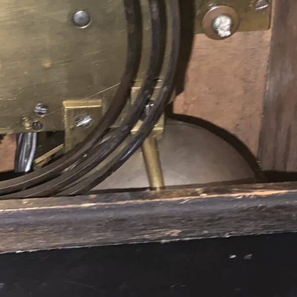 Bracket clock on eight bells ebonized case. Antique Clocks 22