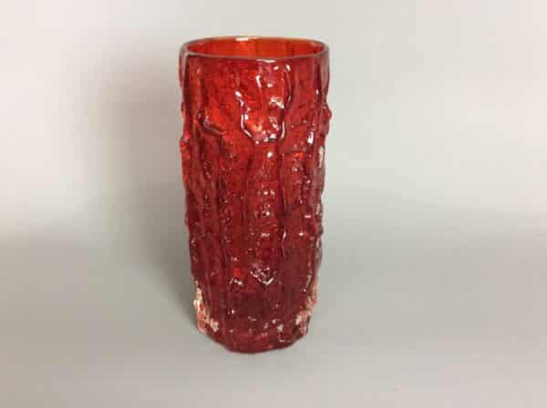 Whitefriars Large Bark Vase by Geoffrey Baxter glass vase Antique Glassware 3